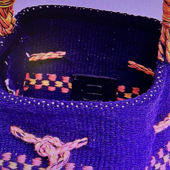 Beautiful colorful small woven canvas knit bag with braided strap - Net-a-Porter - Picture 8 of 9